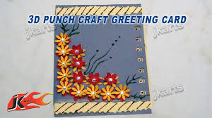 Start by cutting 20 circles. Diy Easy Punch Craft Christmas Card How To Make Jk Arts 120 Youtube