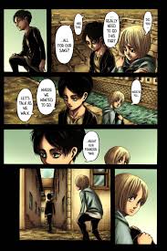 It is set in a fantasy world where humanity lives within territories surrounded by three enormous walls that protect them from. Shingeki No Kyojin Colored Chapter 139