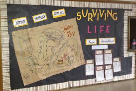 Surviving Life Bmod Bulletin Board Classroom Themes Survivor Theme Classroom Fun