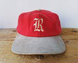 Vintage 90s Roots Canada Strapback Hat R Logo 2 Tone Etsy Hats Red Wool Strapback Hats