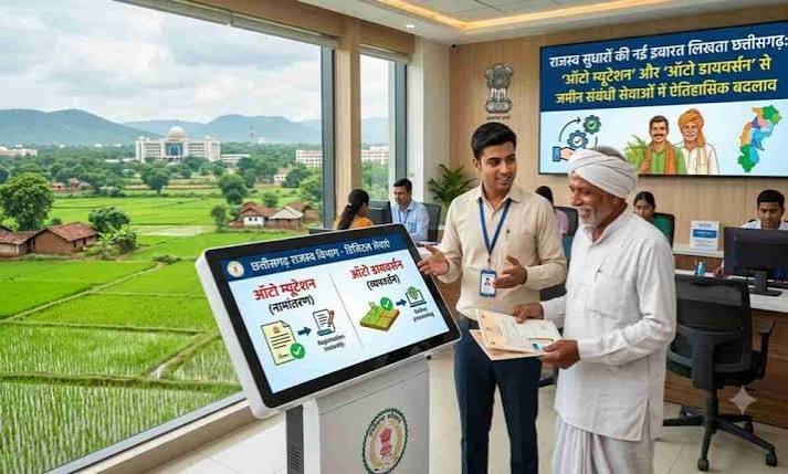 विशेष लेख : ​राजस्व सुधारों की नई इबारत लिखता छत्तीसगढ़: 'ऑटो म्यूटेशन' और 'ऑटो डायवर्सन' से जमीन संबंधी सेवाओं में ऐतिहासिक बदलाव - Jayjohar