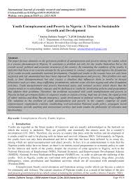 Check spelling or type a new query. Pdf Youth Unemployment And Poverty In Nigeria A Threat To Sustainable Growth And Development