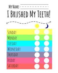 20 Best Printable Brushing Charts For Kids Images Charts