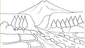 Beberapa contoh gambar pemandangan diatas semoga juga bisa menambah ide dan inspirasi untuk menggambar ya. 50 Sketsa Lomba Mewarnai Pemandangan Alam