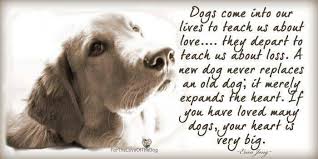 Image result for quotes about dogs dying
