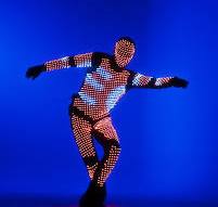 Programmable dance LED light up costume with a mask_ S60 - by ETERESHOP