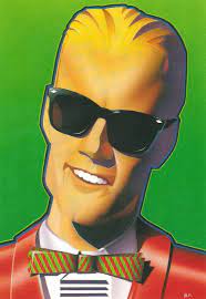 Max Headroom Christmas Card Put Out By Hallmark In 1986 80s Art Max Headroom Children Images Geeky Art