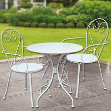 sunfun steel metal bahce masasi beyaz bauhaus