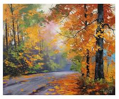 Autumn Oil Paintings Autumn Painting Oil Painting Trees Landscape Paintings