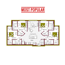 Floorplans Domain At Northgate Student Apartments For College Station Tx At Texas A M University And Blinn Co Floor Plans Student Apartment College Station