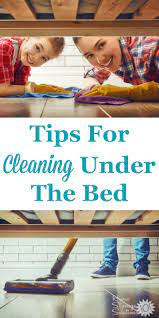 Make a dusting wand out of a yardstick covered with a cotton sock. How To Clean Declutter Under The Bed