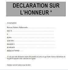 Attestation Sur L 27honneur Word Doc 282 29 Jpg 578 591 Word Doc Attestation Modele Attestation