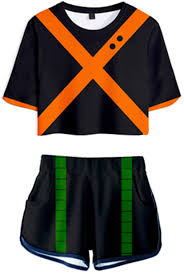 Deku x todoroki x bakugou. Amazon Com Izuku Midoriya Deku Todoroki Shoto Bakugou Katsuki Shirt Cosplay Costume 3d Print Crop Top Shorts 2 Piece Sets Clothing