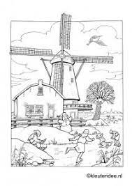 Kleurplaat troonwisseling koningin maxima kleurplatennl thema. Kleuteridee Winter Kleurplaten Windmolens Kleurboek