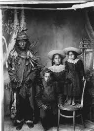This Is A Photo Of An Aboriginal Canadian Man With His Three Children Who All A Native American Tribes Native American History Native American Boarding Schools