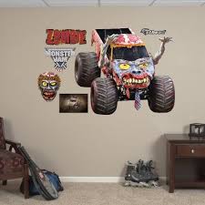 Robot Check Wall Decals Zombie Monster Truck Decor