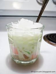 A Blog Of Salt Che Thai Fruits In Coconut Milk Burmese Desserts Vietnamese Dessert Coconut Desserts
