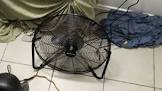 Vertical-Tilt Portable Floor Fan, 3-Speed, Black, 20-in Mastercraft