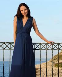 Abito elegante prémaman / da allattamento. Seraphine Jo Abito Elegante Premaman Blu Perfetto Anche Da Cerimonia Donna