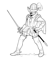 Soldier for kids printable colouring page. Coloring Page Guardsman Kingdom