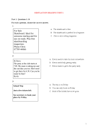 AV4 Simulation Reading Test 1: Practice Questions and Answers - Studocu