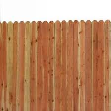 6 Ft X 8 Ft Redwood Con Common 4 In Dog Eared Fence Panel Fence Panels Dog Ear Fence Building A Fence