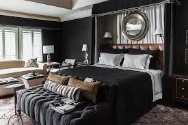 Black And White Bedroom Curtains Ideas Black Bedroom With Curtains Behind Headboard Contemporary Bedroom Master Bedroom Design Beautiful Bedroom Designs Bedroom Color Schemes