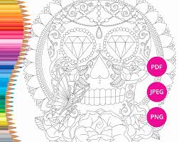 Ipad Pro Coloring Book App Inspirational Sugar Skull Coloring Page For Adults Halloween Colorin In 2020 Skull Coloring Pages Coloring Book App Halloween Coloring Pages