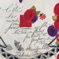 Por plibonigi la situacion financan de la familio la patrino decidis edzinigi la filinon al parenco en gvadelupo sur la malgrandaj antiloj. Cartier Rare Marceline Desbordes Valmore Scarf Catawiki