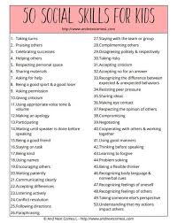 social skills for children chart do it and how