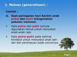 Kata ibu awalnya memiliki makna orang tua wanita. 9 Contoh Kalimat Generalisasi Plus Penjelasannya