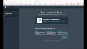 More than 50 million people use github to discover, fork, and contribute to over 100 million projects. Deploying A Hello World Python Flask App In Ibm Bluemix Cloud Foundry Youtube