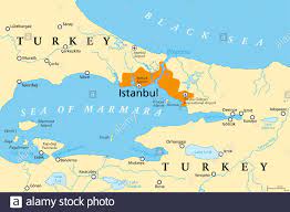 Stadt druck weltkarte poster istanbul türkei stadt land fluss bilder zum ausdrucken kartenkunst bilderrahmen hintergrundbilder malerei. Istanbul Karte Stockfotos Und Bilder Kaufen Alamy