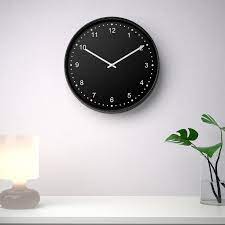 bondis wall clock black ikea