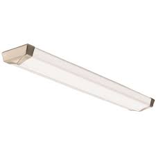 Lithonia Lighting Bouldercrest 4 Ft Brushed Nickel Led Decorative Linear Flush Mount Fmlbdrl 48in 40k 80cri Bn The Home Depot Lithonia Lighting Lithonia Led Flush Mount
