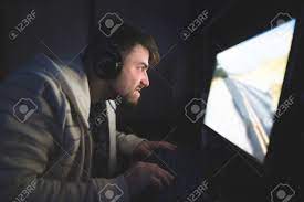 Defeat your opponents and advance to higher leagues. Concentrated Angry Gamer Plays Games At Home On A Computer Angry Young Man Playing Games On A Computer Emotion Gaming Stock Photo Picture And Royalty Free Image Image 98400542