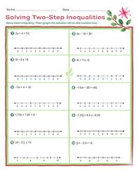 Graphing inequalities solving inequalities multi step inequalities quadratic equations word problems worksheet.solving and graphing inequalities worksheet answer key pdf algebra 2. Solving Two Step Inequalities Worksheet Education Com