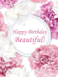 Romantic Tender Peony Happy Birthday Beautiful Card Birthday Greeting Cards By Davia Happy Birthday Beautiful Happy Birthday Floral Happy Birthday Wishes Cards