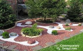 Landscaping Ideas With Mulch And Rocks Contemporary Design Mulch Landscaping Landscaping With Rocks Cheap Landscaping Ideas