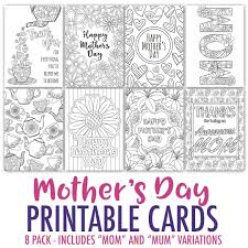 Free Mother S Day Card Printable Template Sarah Renae Clark Coloring Book Artist And Designer Mothers Day Card Template Mothers Day Coloring Cards Free Mothers Day Cards