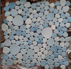 A unique tile backsplash is a fun and functional way to get in some customization without #backsplash tile #marble tile putting #tile backsplash #kitchen area #tile putting #latest pebble tile. Glazed Porcelain Pebble Mosaic Tiles Designs Blue Ceramic Wall Tile Kitchen Backsplash Xx001