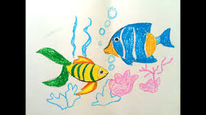 Dip and rub the sponges in the paint. Fish Painting Images For Kids Painting Inspired