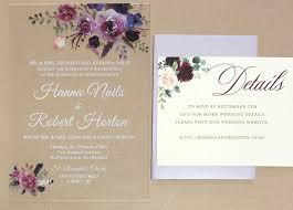 Vellum Invitations Acrylic Invitation Custom Wedding Invite Colorful Wedding Invitations Floral Wedding Invitations Kraft Invitations Kraft Wedding In 2020