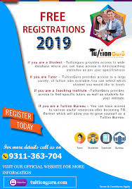 Tuition Guru Free Registration Opens Now Hurry Up Tuition Tutoring Business Tuition Centre