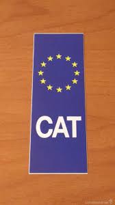 Validade e cobertura do seguro automóvel na ue. Pegatina Adhesivo Adhesiu Cat Matricula C Verkauft Durch Direktverkauf 55946127