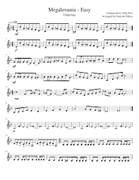 Free easy violin sheet music with piano accompaniment for advancing students. Megalovania Easy Violin Solo Sheet Music For Violin Solo Musescore Com