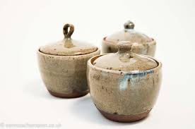 Ash Celadon Jam Jars Or Sugar Bowls Photography By Vanessa Champion Follow Her On Pinterest Ceramic Decor Pottery Ceramics