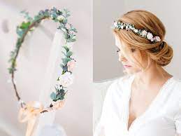Eucalyptus Flower Crown Wedding Hair Wreath Bridal Hair Accessories Fairy Crown Floral Hair Garland Hair Band Headband Bride Or Bridesmaid Wedding Hair Wreath Hair Accessories Boho Bridal Hair Accessories