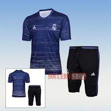 Real madrid jersey 2017 2018 third 3rd small shirt football adidas br3539. Design Thai Quality Pre Match Real Madrid Navy Blue Training Jersey Kits 3 4 Training Pants 2017 2018 Cool T Shirts Funny Tshirt Design Mens Shirts
