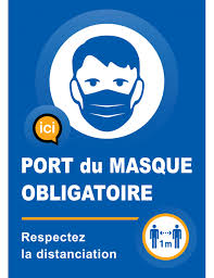 C'est un peu absurde ! non, la mention ne protège pas des contaminations ne signifie pas que les masques sont inefficaces. Sticker Covid19 Masque Obligatoire Format Papier A5 148x210mm